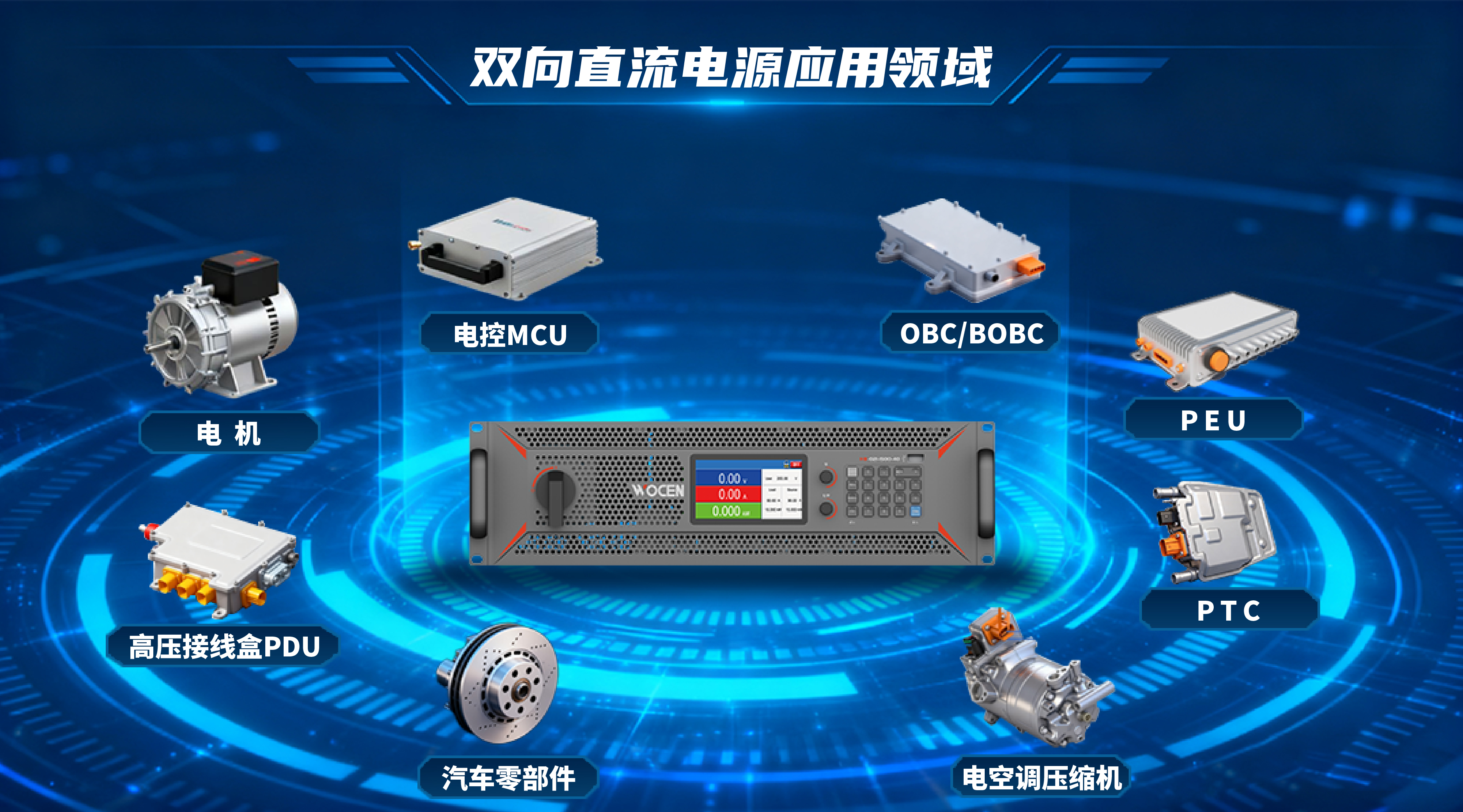 雙向直流電源關鍵應用領域圖片